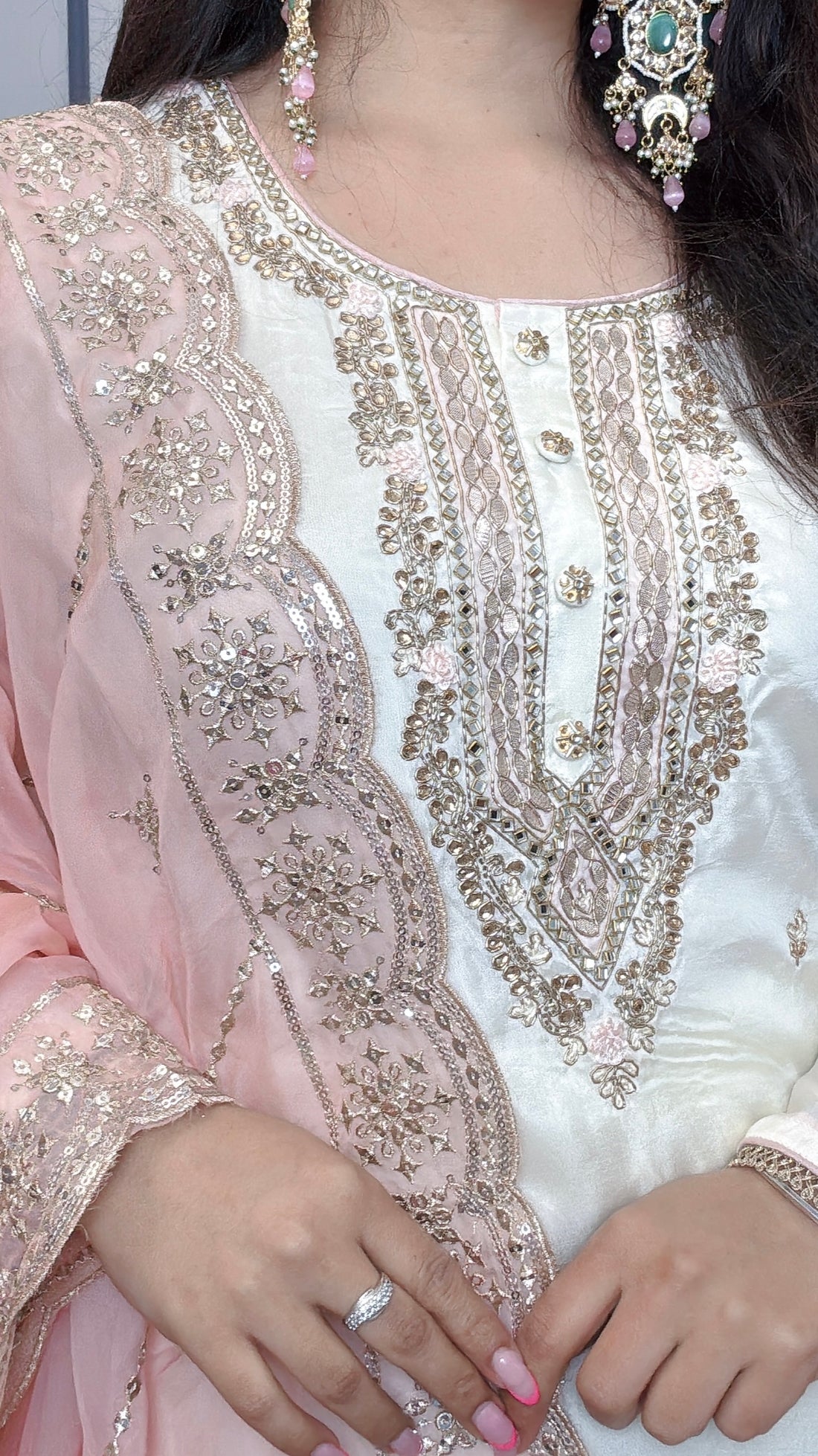 Nooré Blush Elegance Skirt Suit
