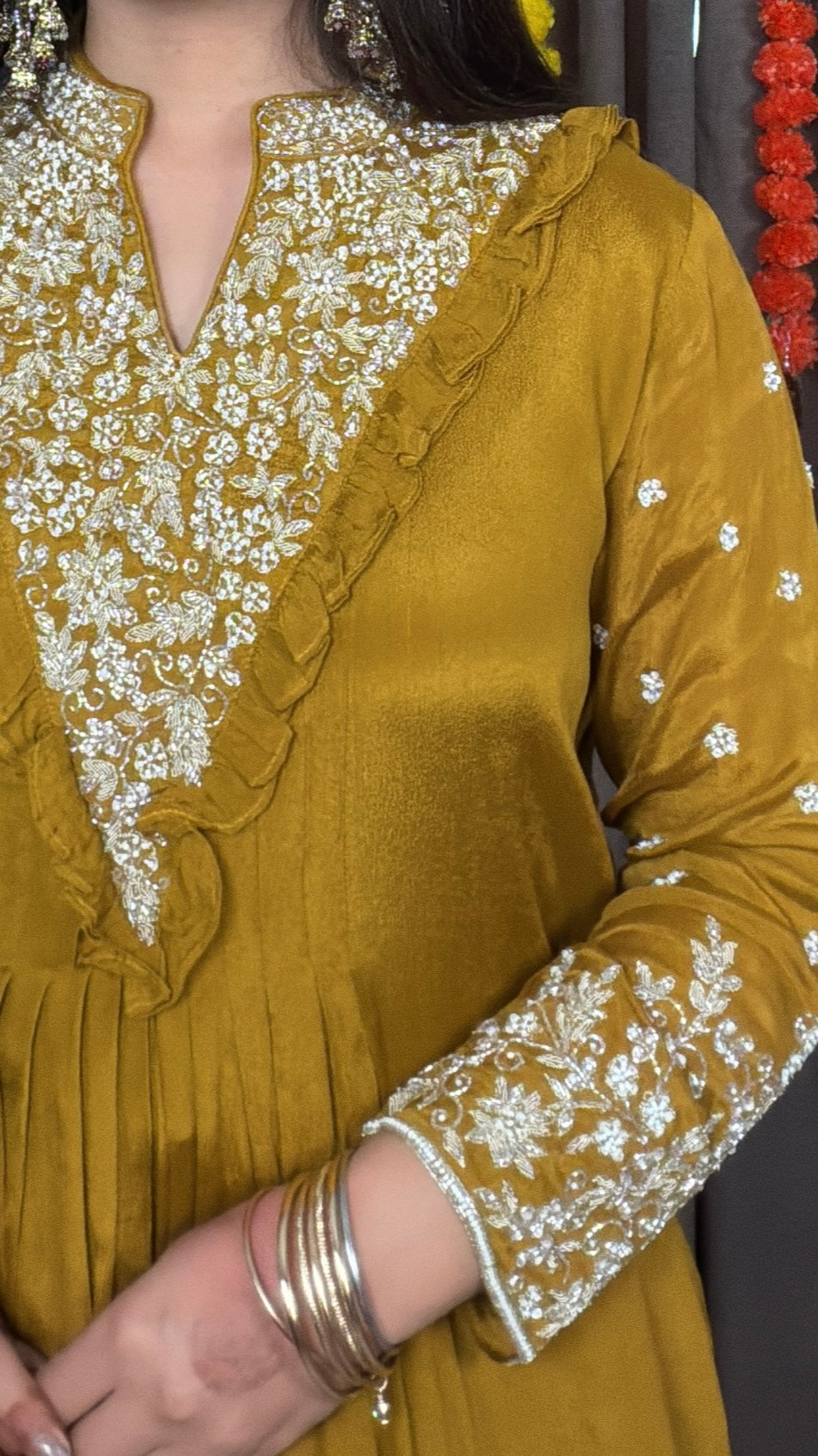 Selena – Caramel Indo-Western Ensemble