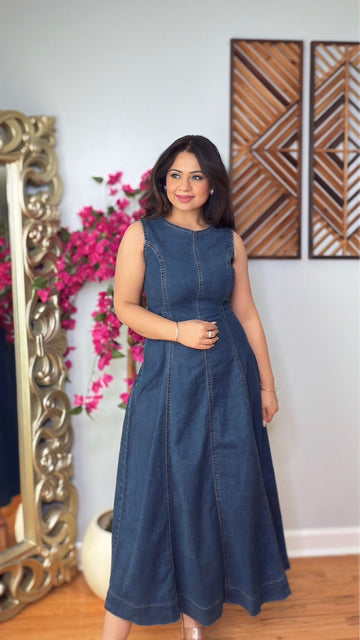 Avenza Denim Sculpt Dress