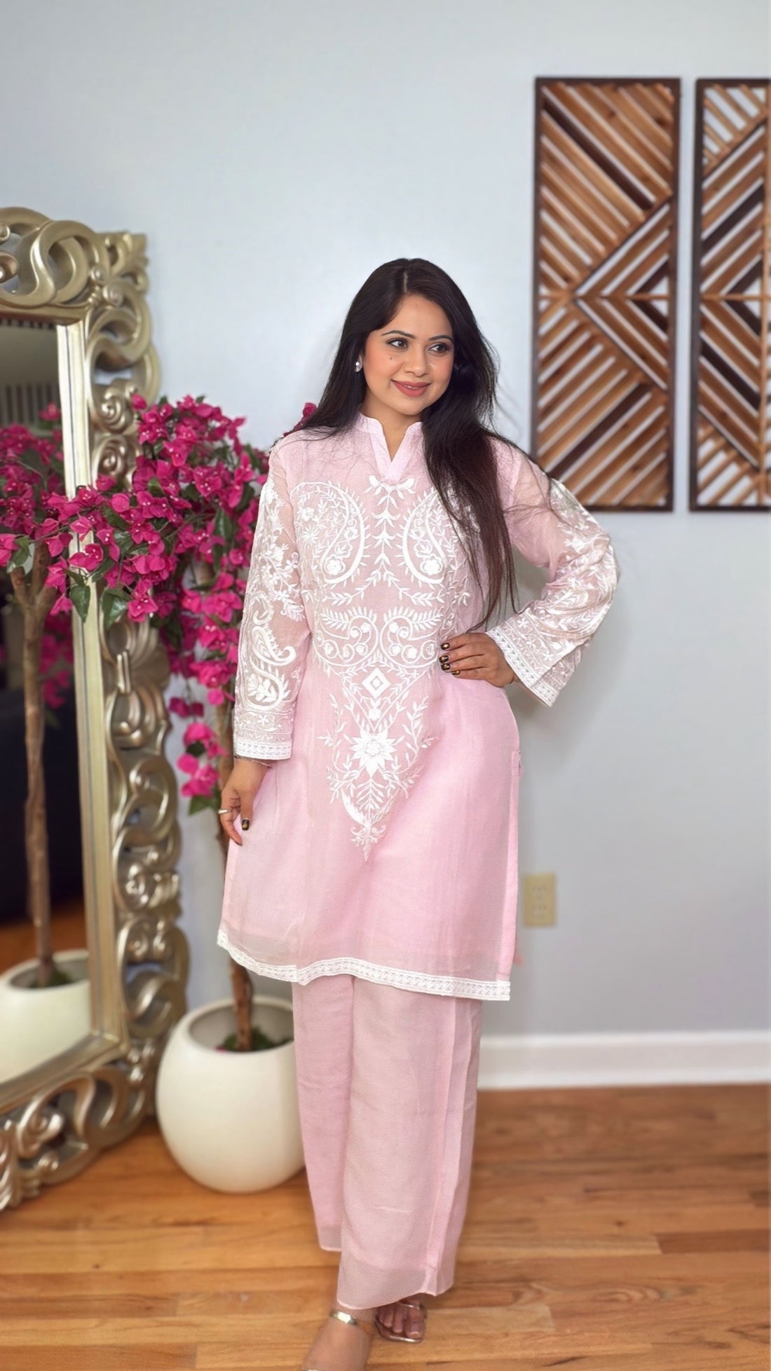 Aveline Mulmul Chanderi Cord Set