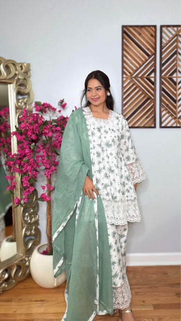 Avelisse Floral Cotton Suit Set