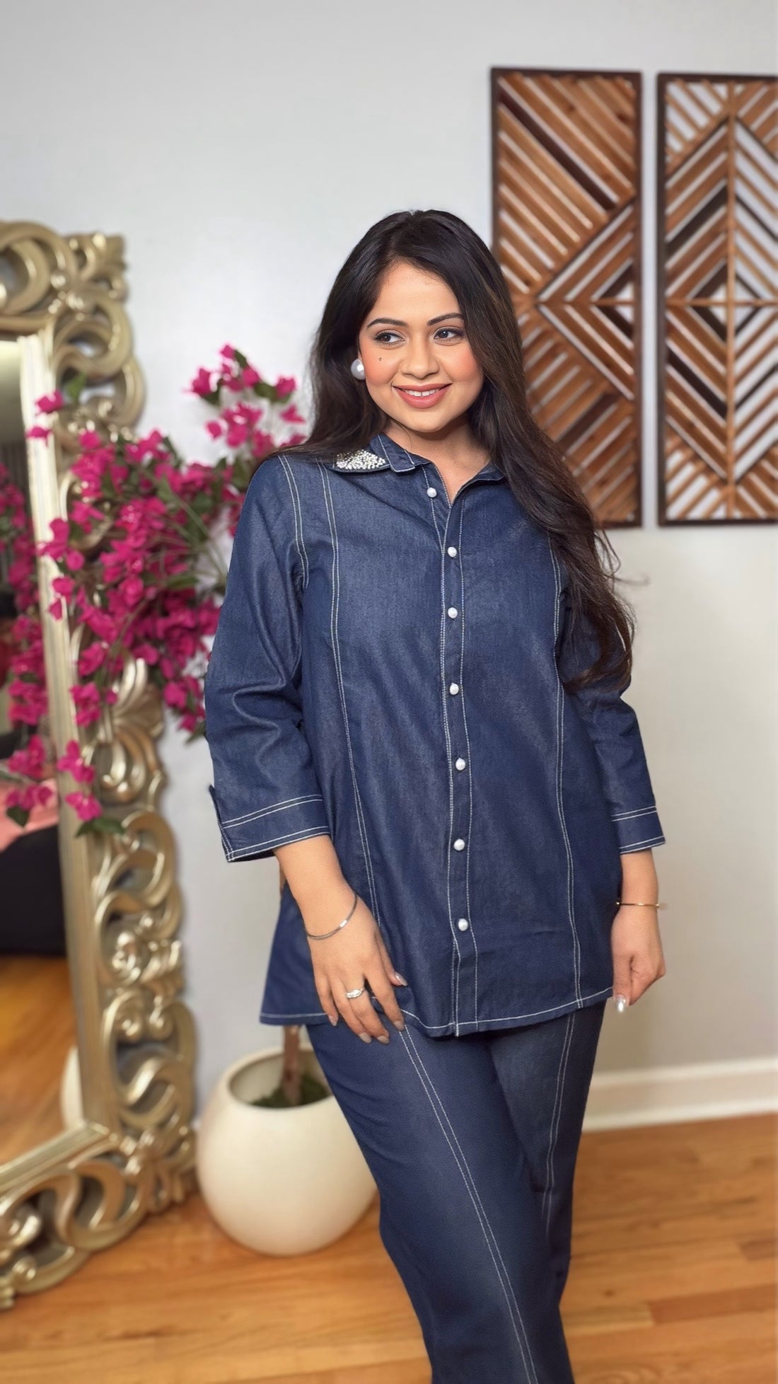 Nyvexa Denim Luxe Coord Set