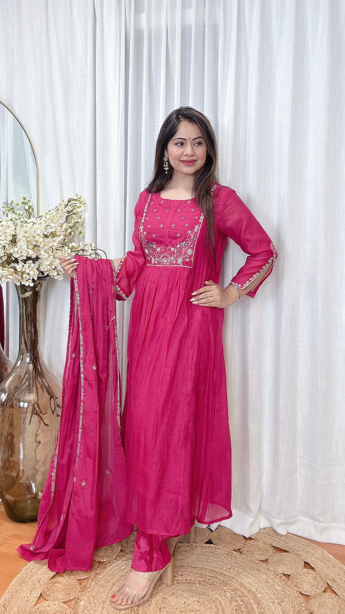 Suhana Mulmul Chanderi Suit