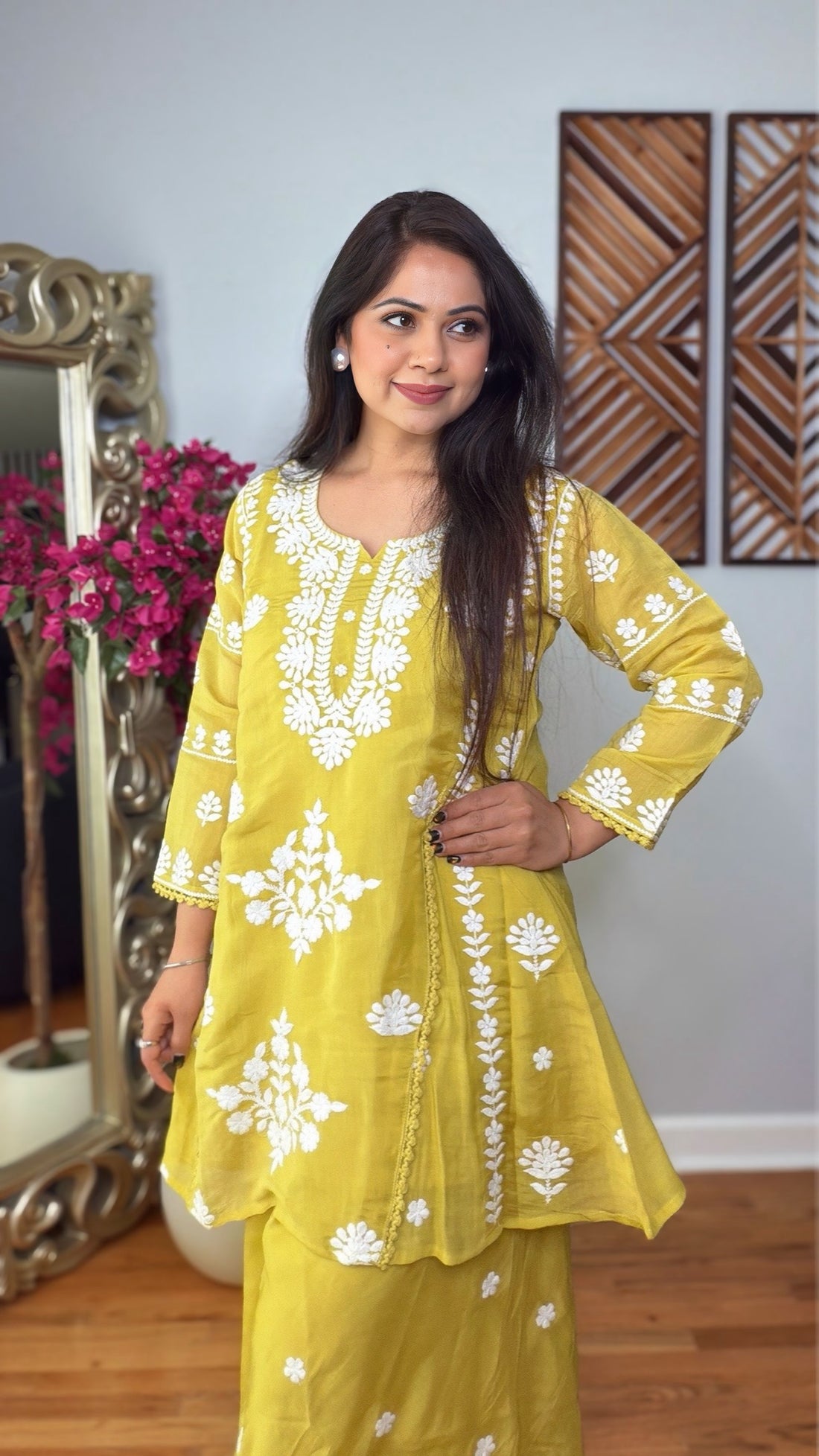 Zariah Mulmul Chanderi Sharara CordSet
