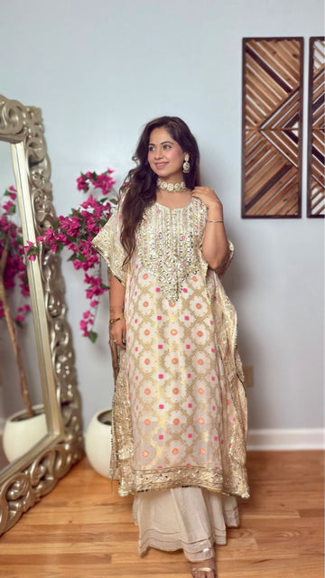 Kanak Festive Kaftan Gharara Set