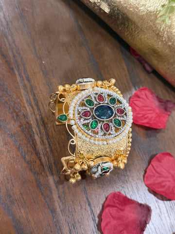 Meher Regal Stone Brass Handcuff