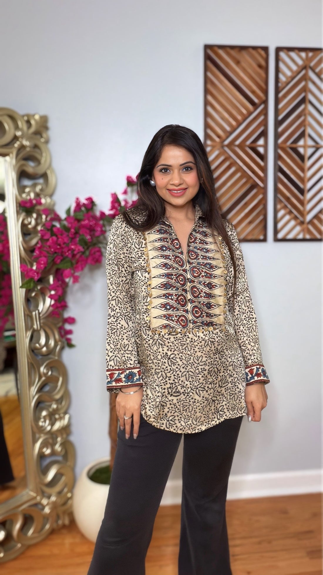 Averra Ajrak Panel Shirt