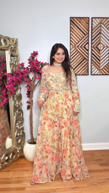 Zarelle Bloom Gown With Dupatta