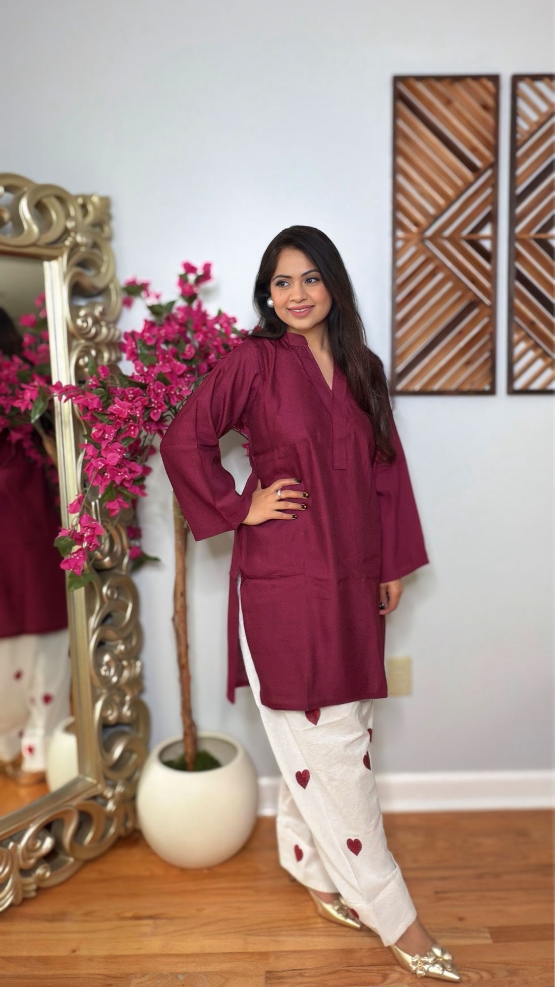Velmira Linen Cotton Farshi Coord Set