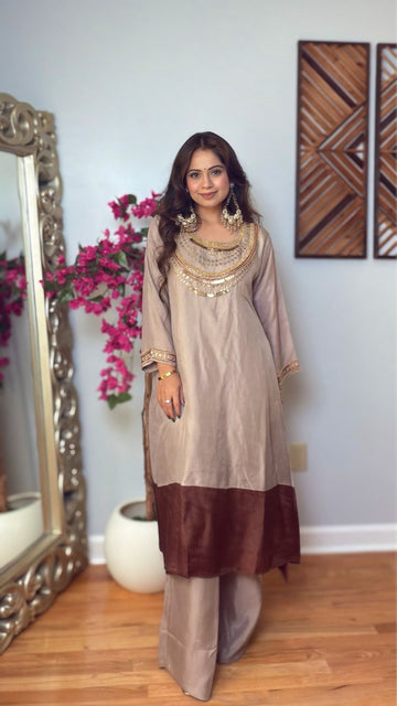 Aadhvika Crepe Silk A-Line Set