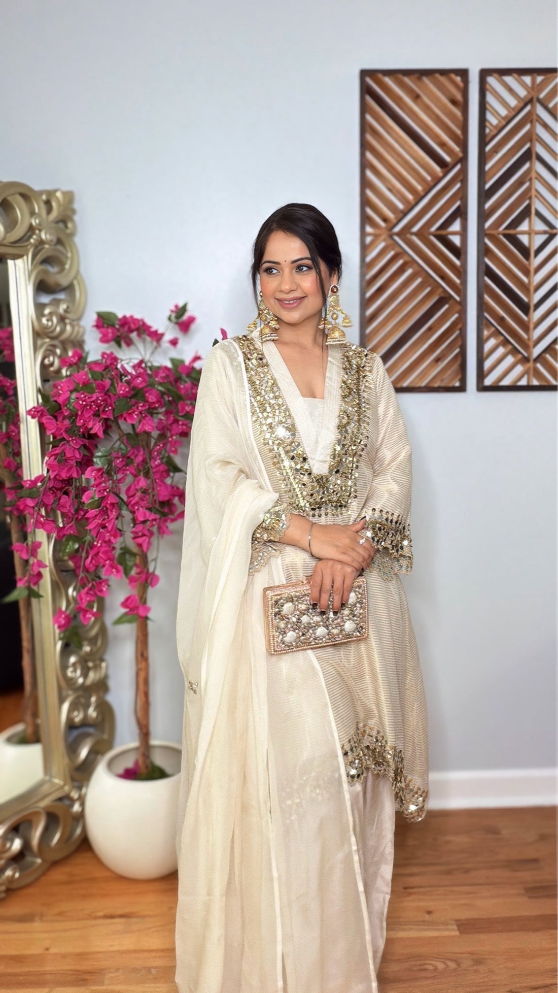 Zarelle Ivory Farshi Suit