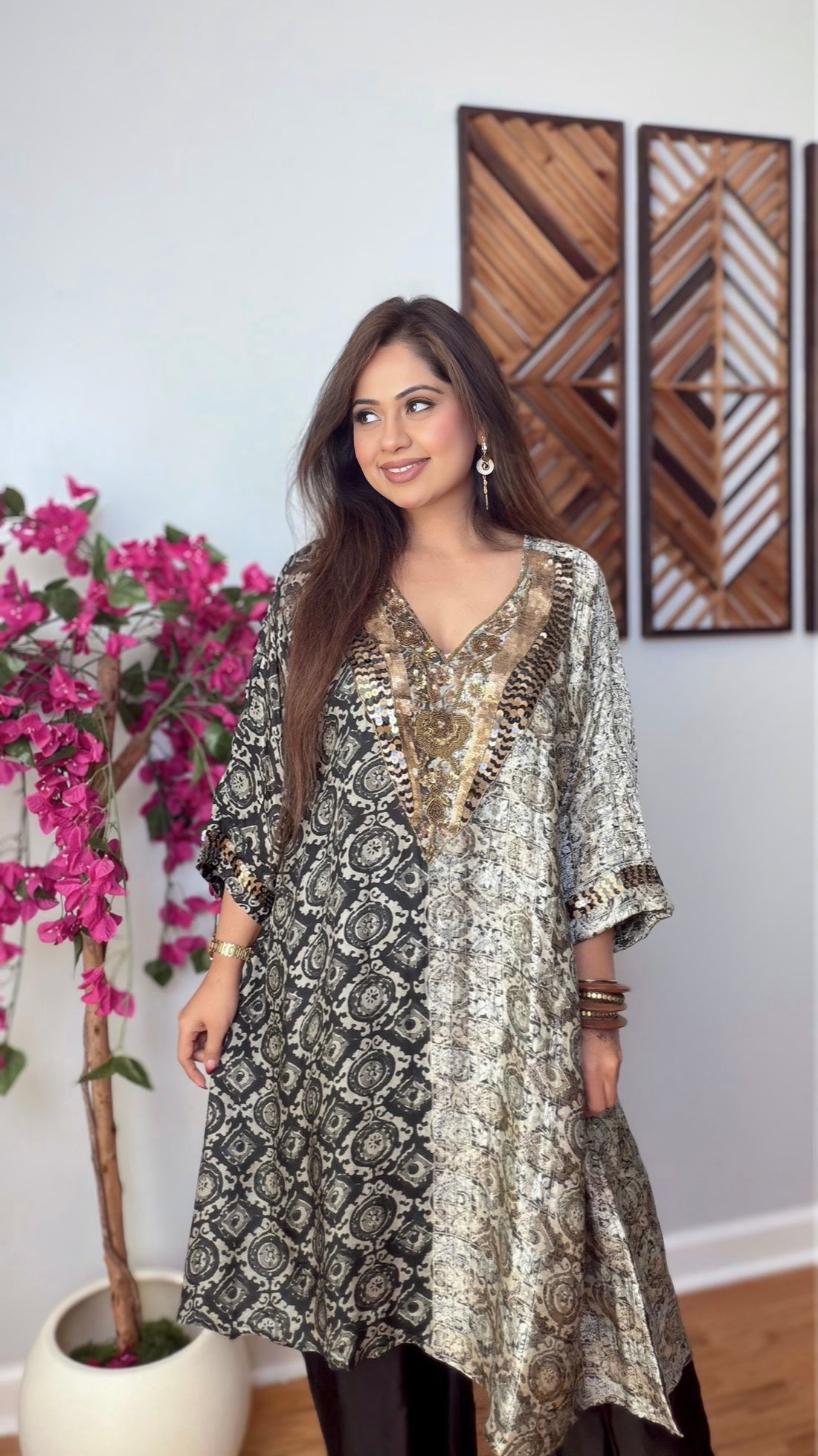 Osvika Crepe Silk Loose Fit Co-Ord Set