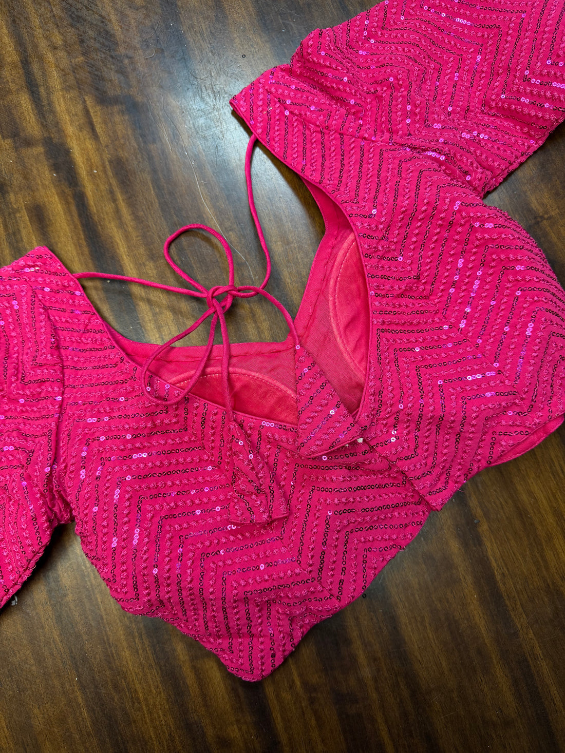 Velina Pink Embroidered Blouse
