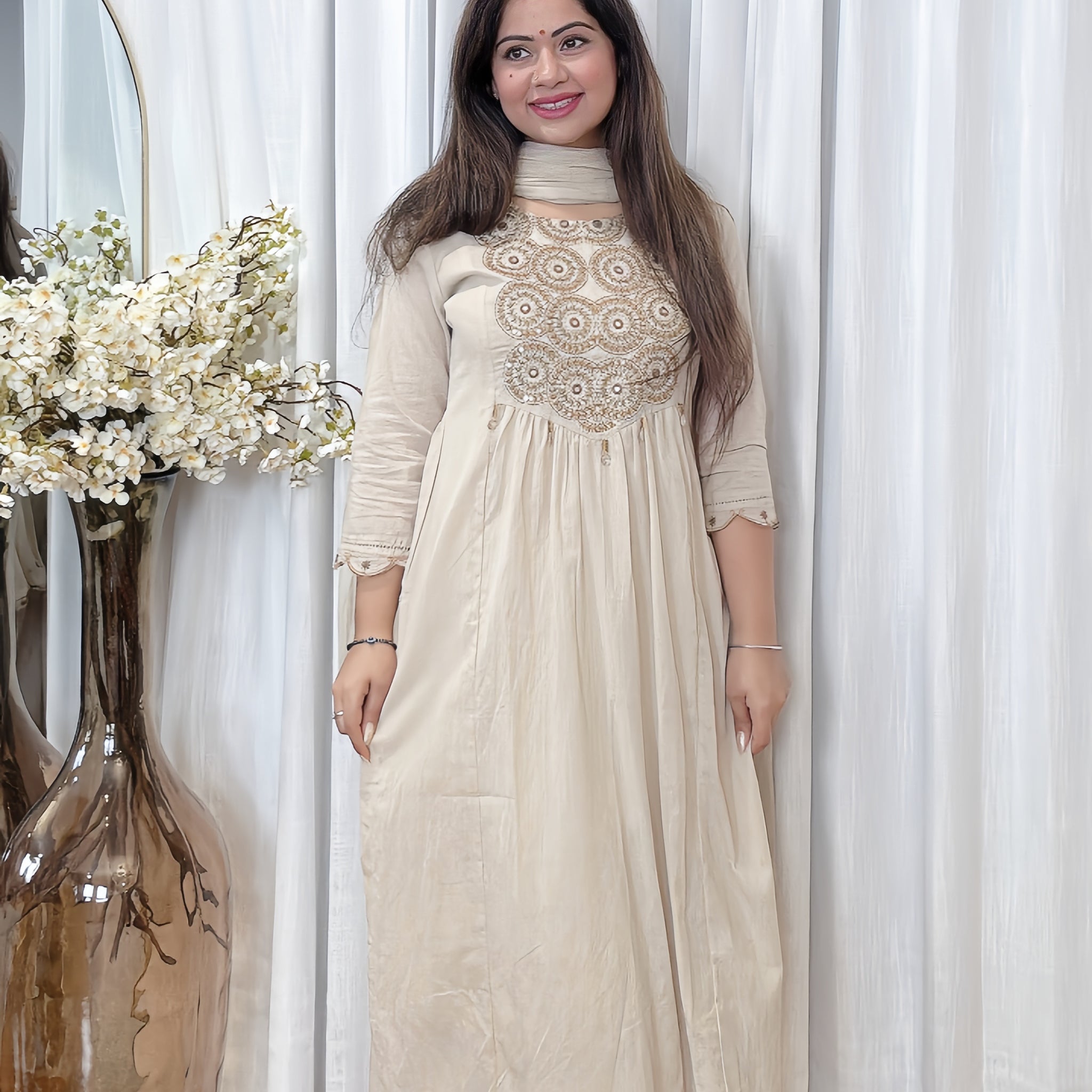 Sand Dune – Mulmul Cotton Suit