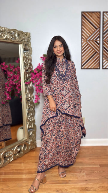 Aabira One-Piece Ajrak Dress