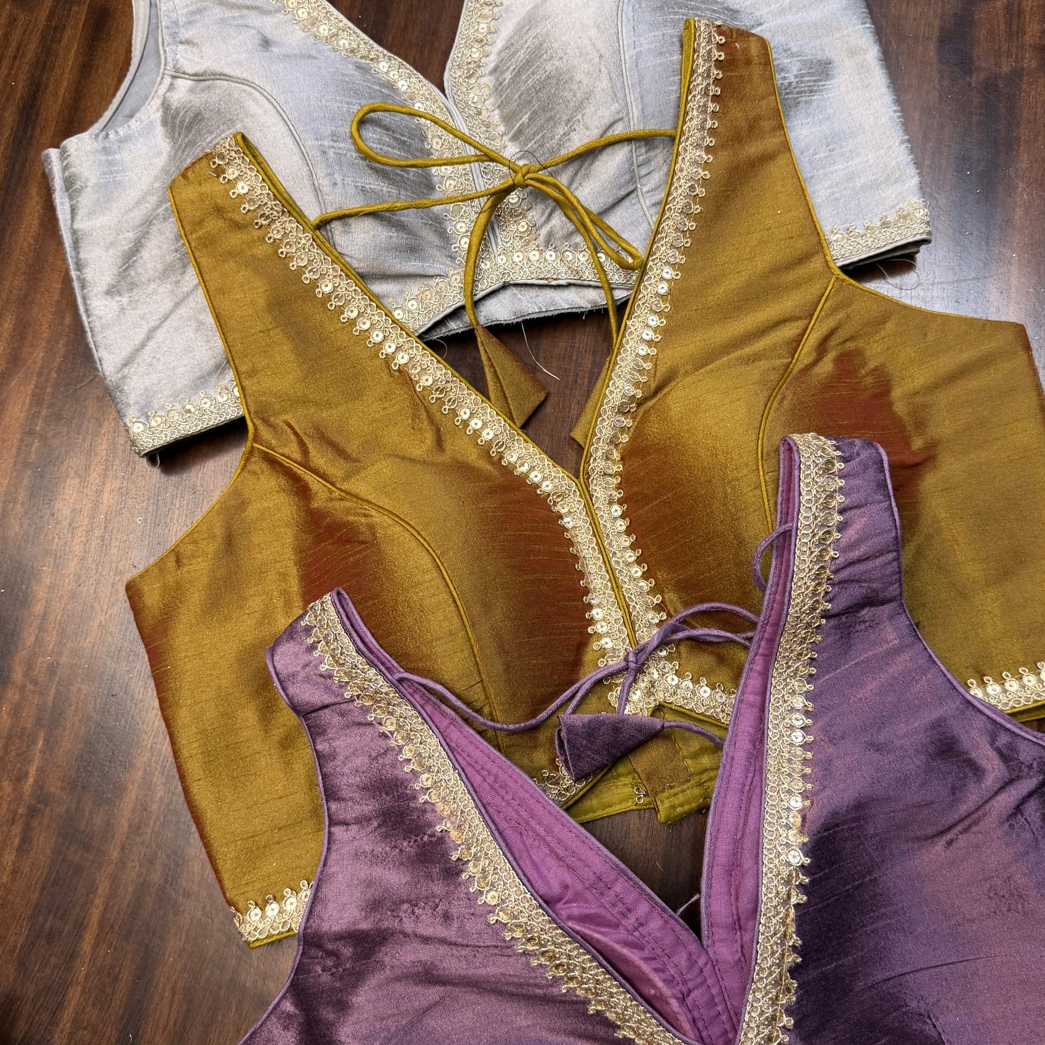 Veyra Raw Silk Zari Blouse