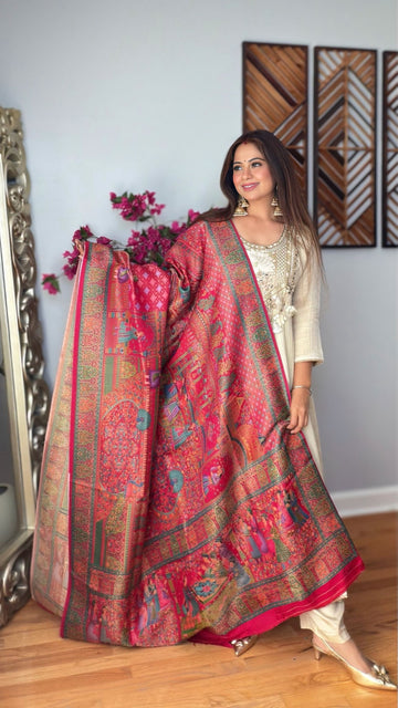 Mithila Dola Silk Woven Dupatta
