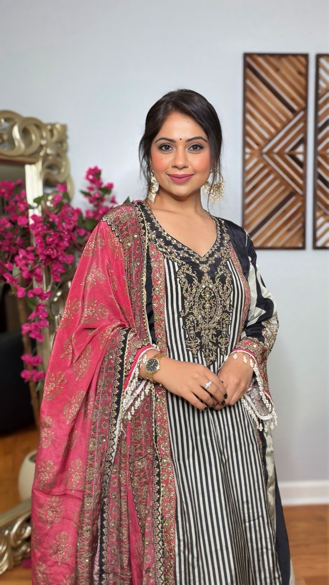 Rehza Stripe Suit Set