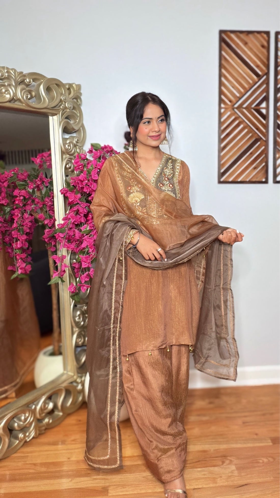 Kauris Crushed Tissue Farshi Suit