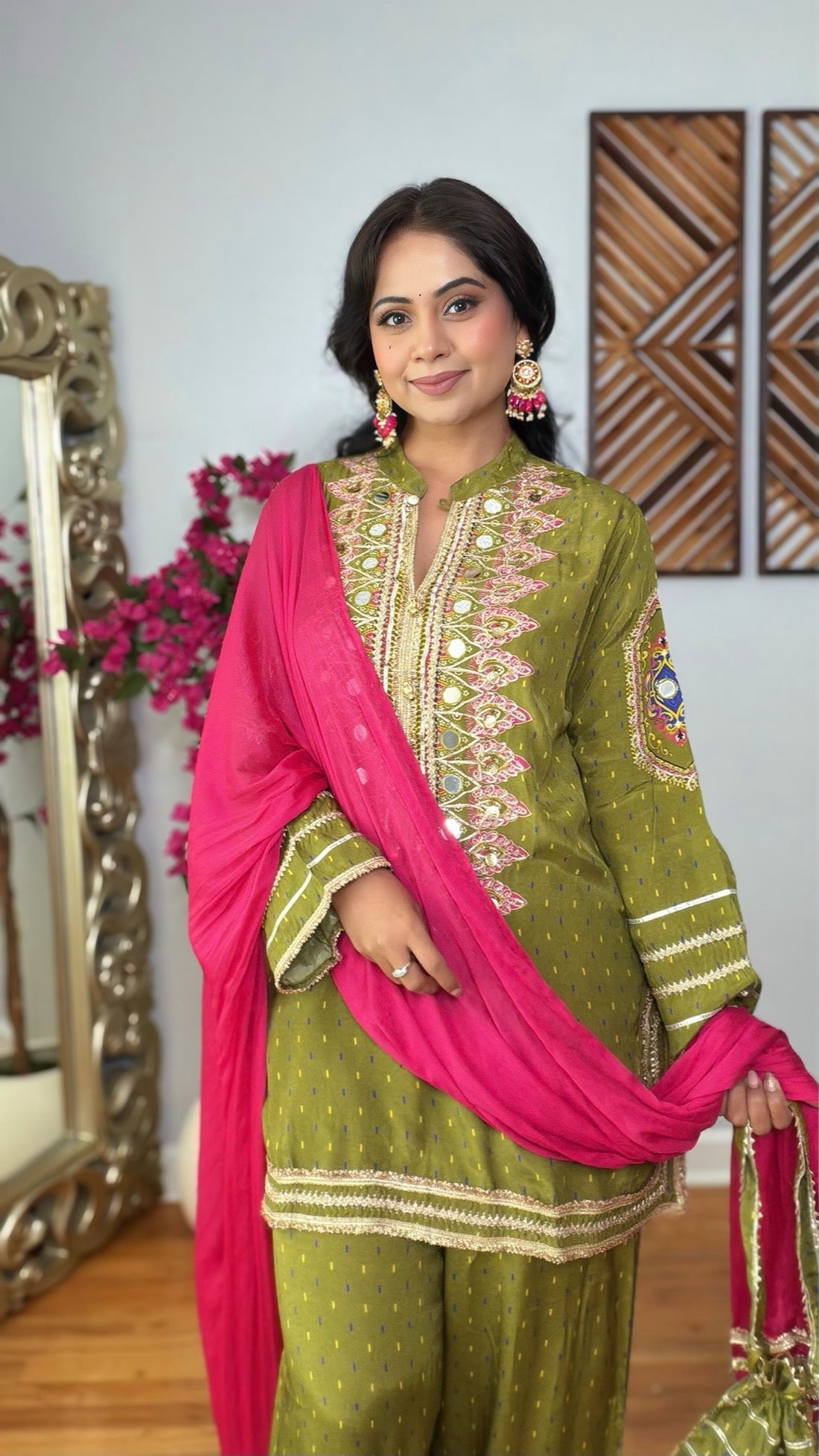 INAYAT — Muslin Silk Palazzo Suit
