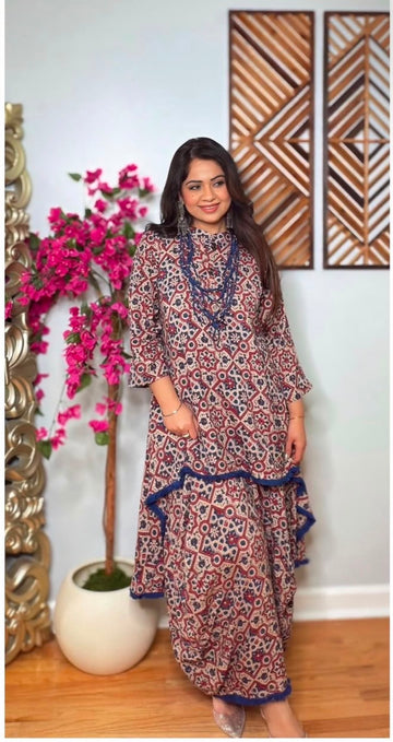 Aabira One-Piece Ajrak Dress
