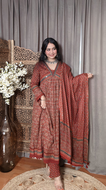 Ruhani Ajrak Cotton Suit
