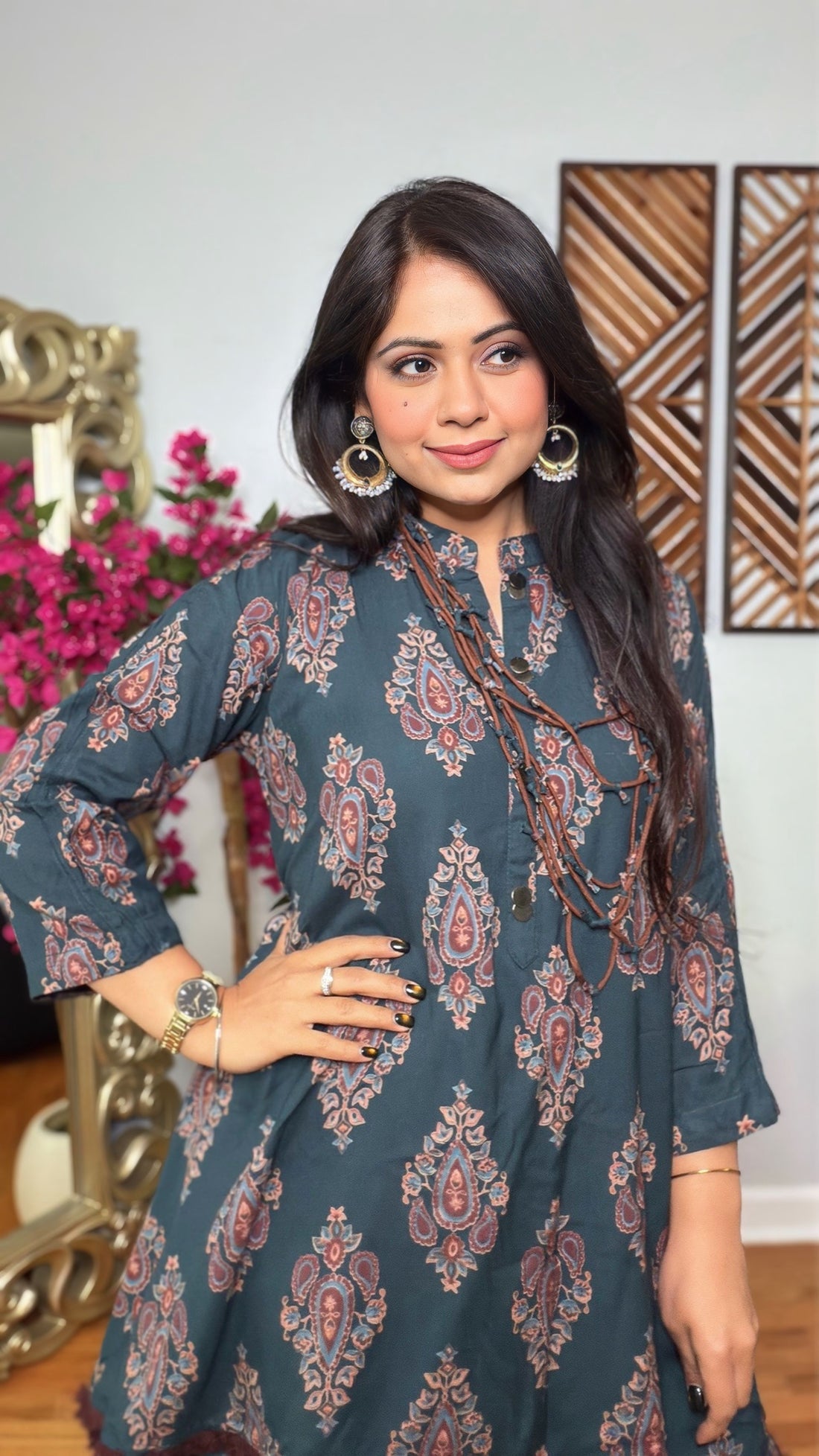 Zehvani Ajrak Drape Set