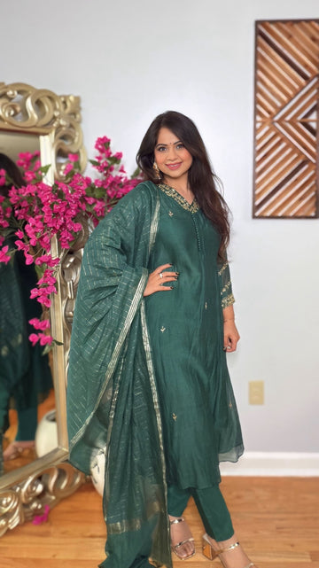 Zeylora Emerald Suit Set