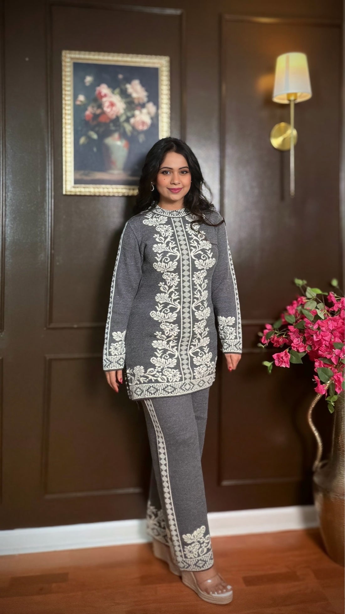 Yareen – Soft stretchy woolen cord set