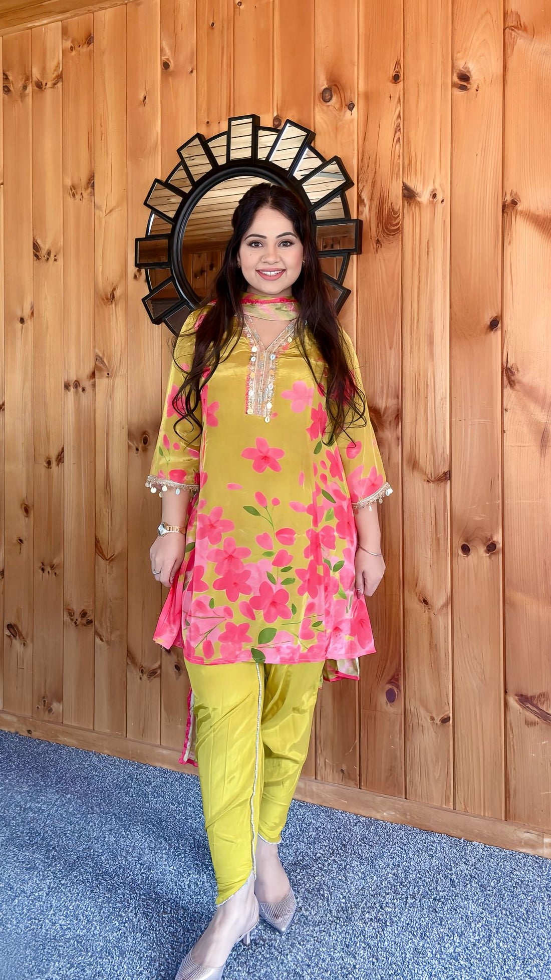 Crepe Silk Suit