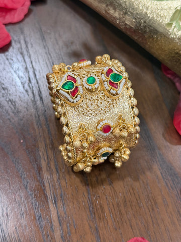 Ira Antique Lotus Brass Handcuff