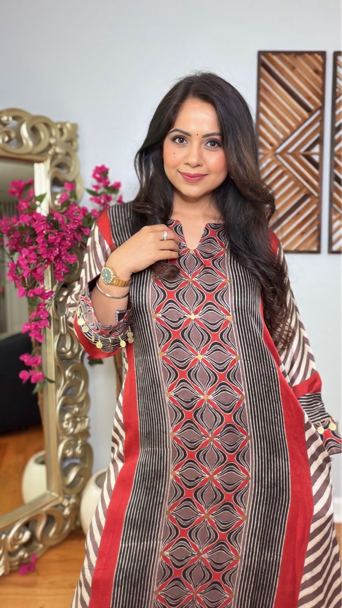 Zevrisa Modal Ajrak Kurta Set