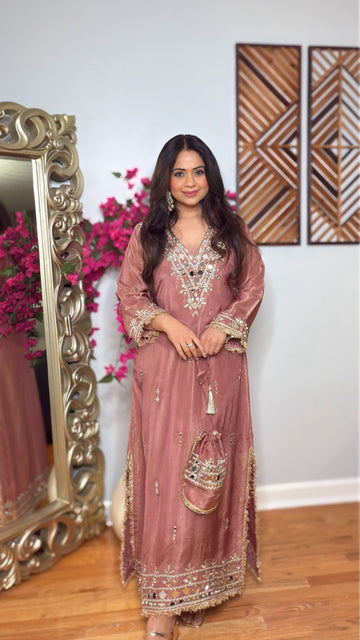 Zyvora Blush Radiance Kaftan