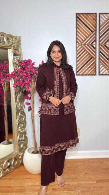 Zareenah Woolen Cord Set