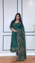 Elegant Cotton Angrakha Anarkali Suit Set in Sizes 38 to 46