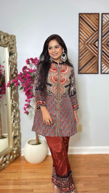 Ritvika Crepe Silk Co-ord Set