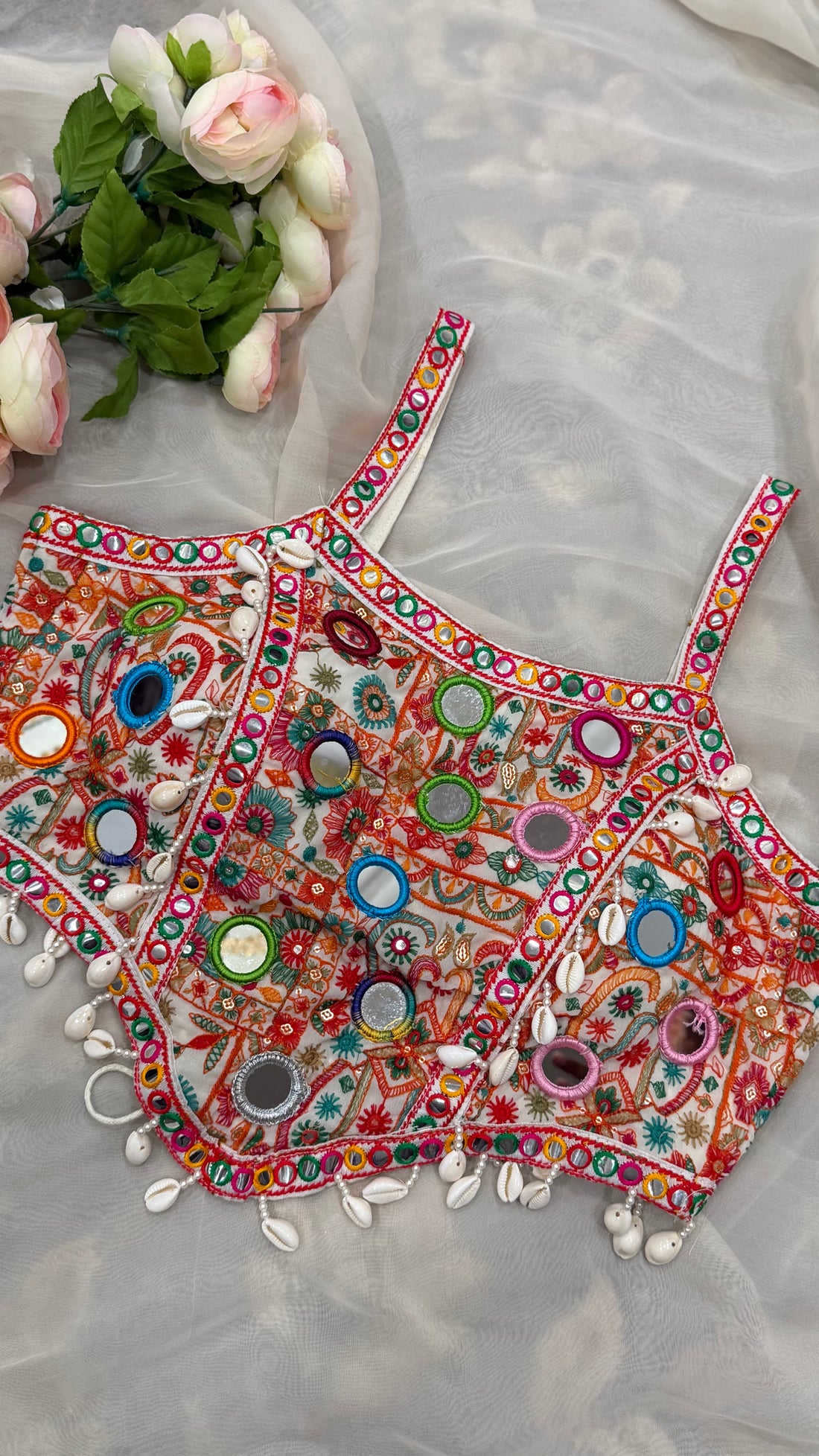 Tarini Kutchi Mirror Work Blouse