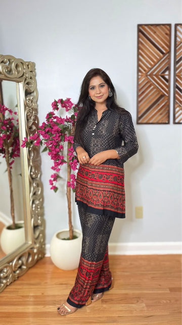 Eshvi Ajrak Co-ord Set
