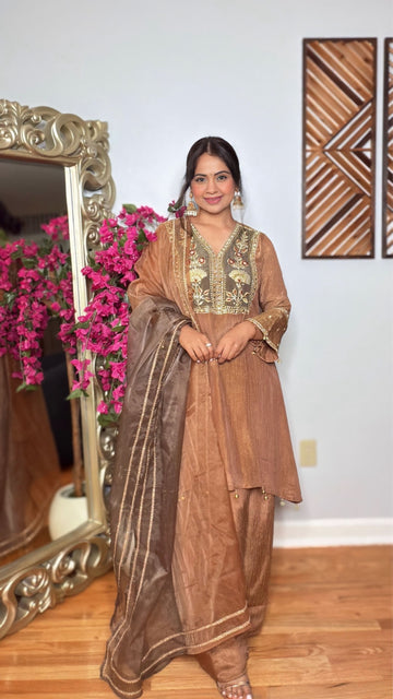Kauris Crushed Tissue Farshi Suit