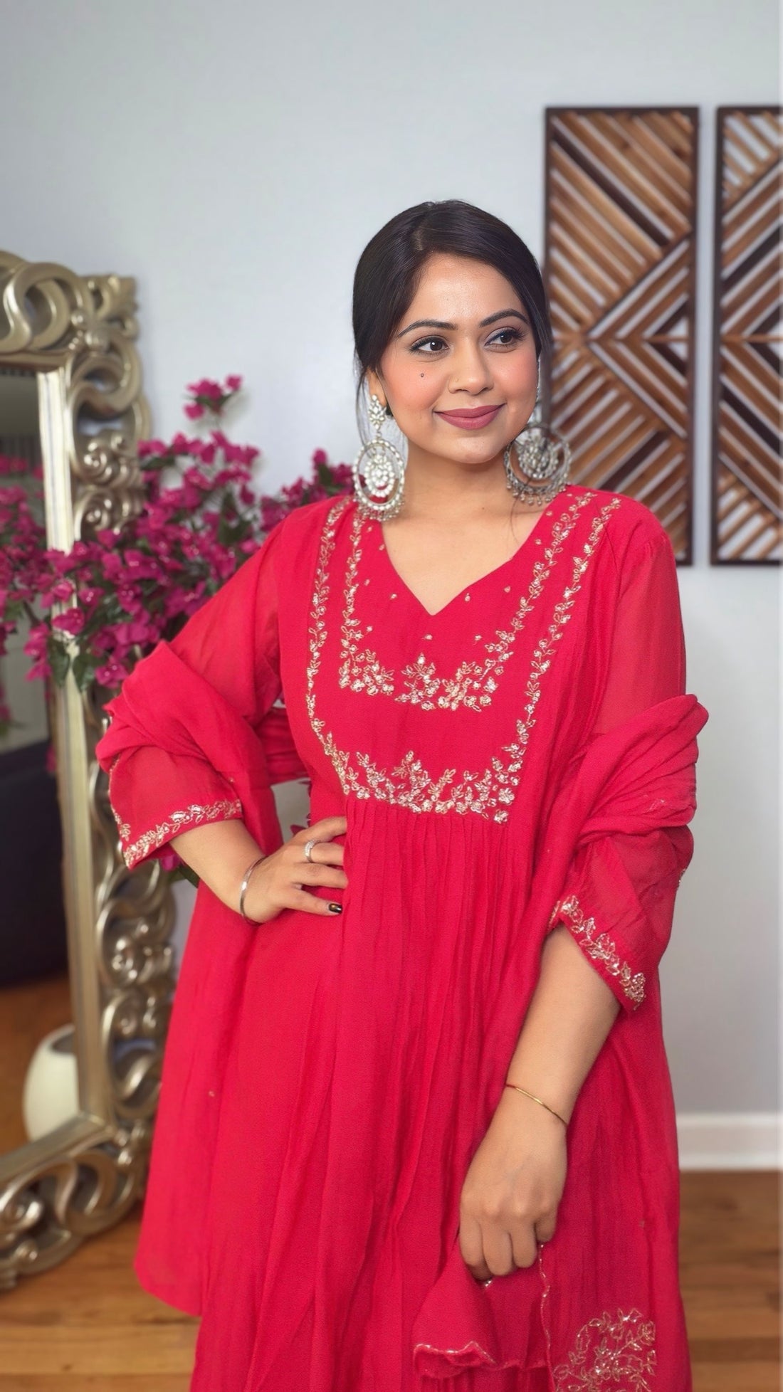 Ruhani Ruby Mulmul Chanderi Suit