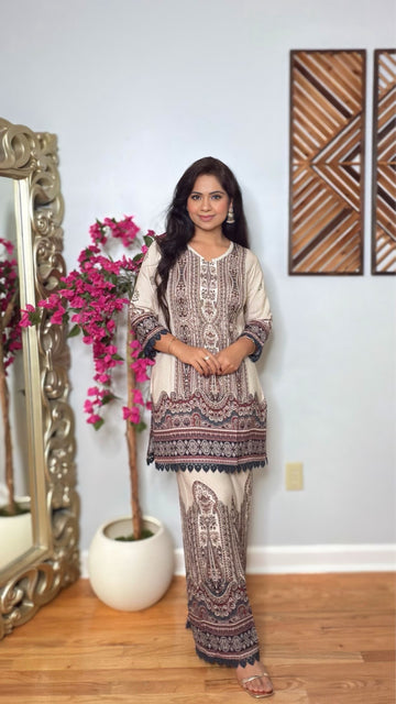 Pranvi Rayon Cotton Co-ord Set