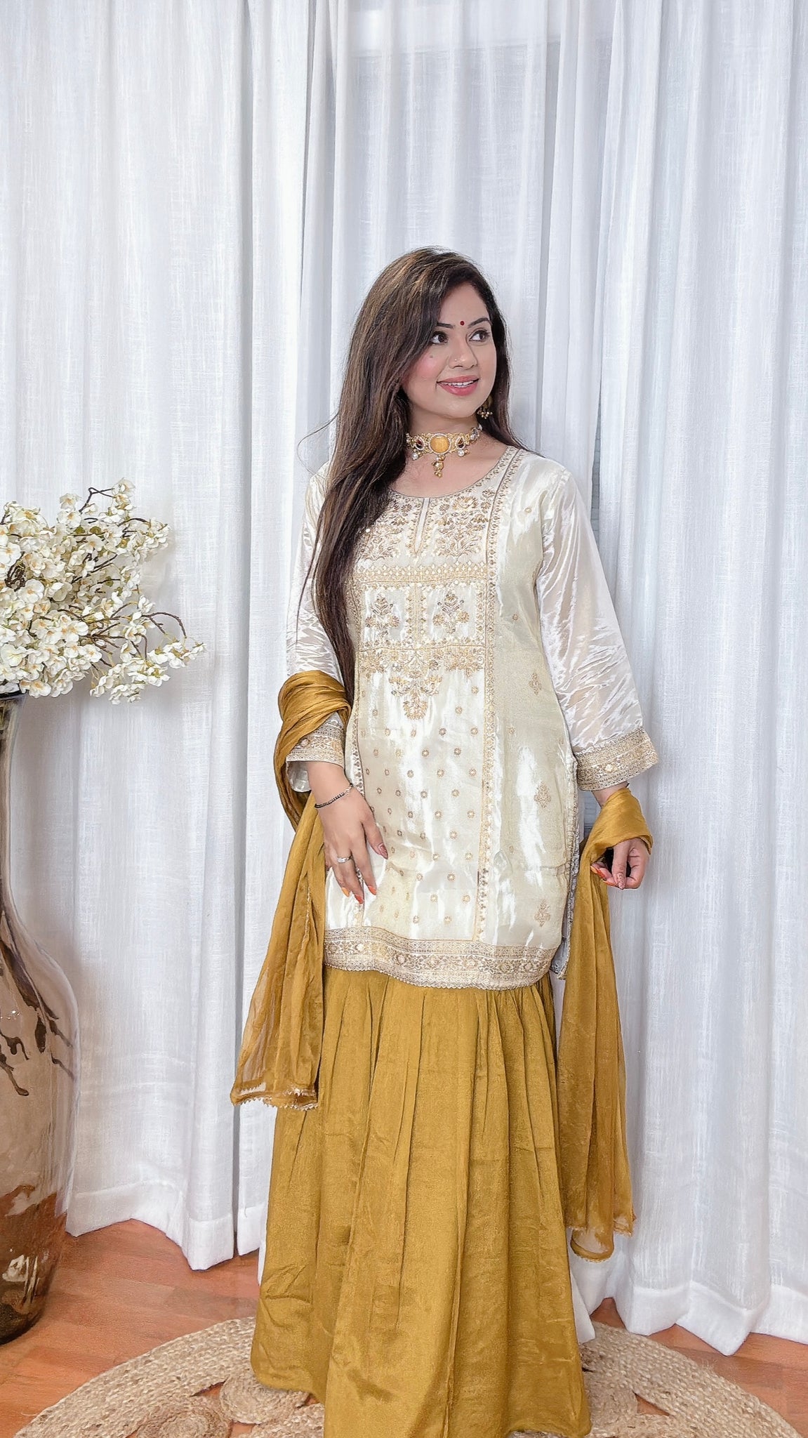 Royal Charm Dola Silk Gharara Suit