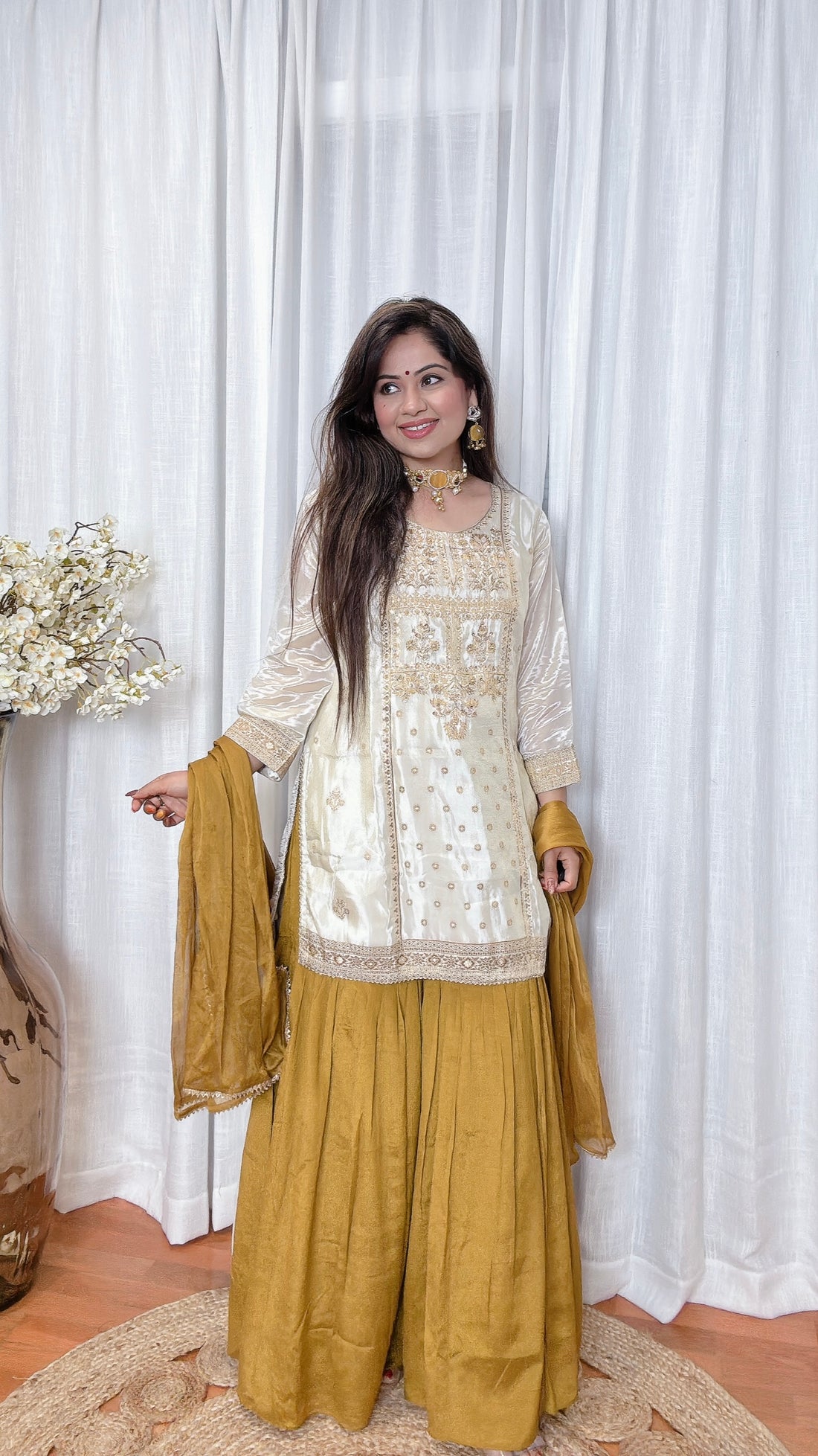 Royal Charm Dola Silk Gharara Suit
