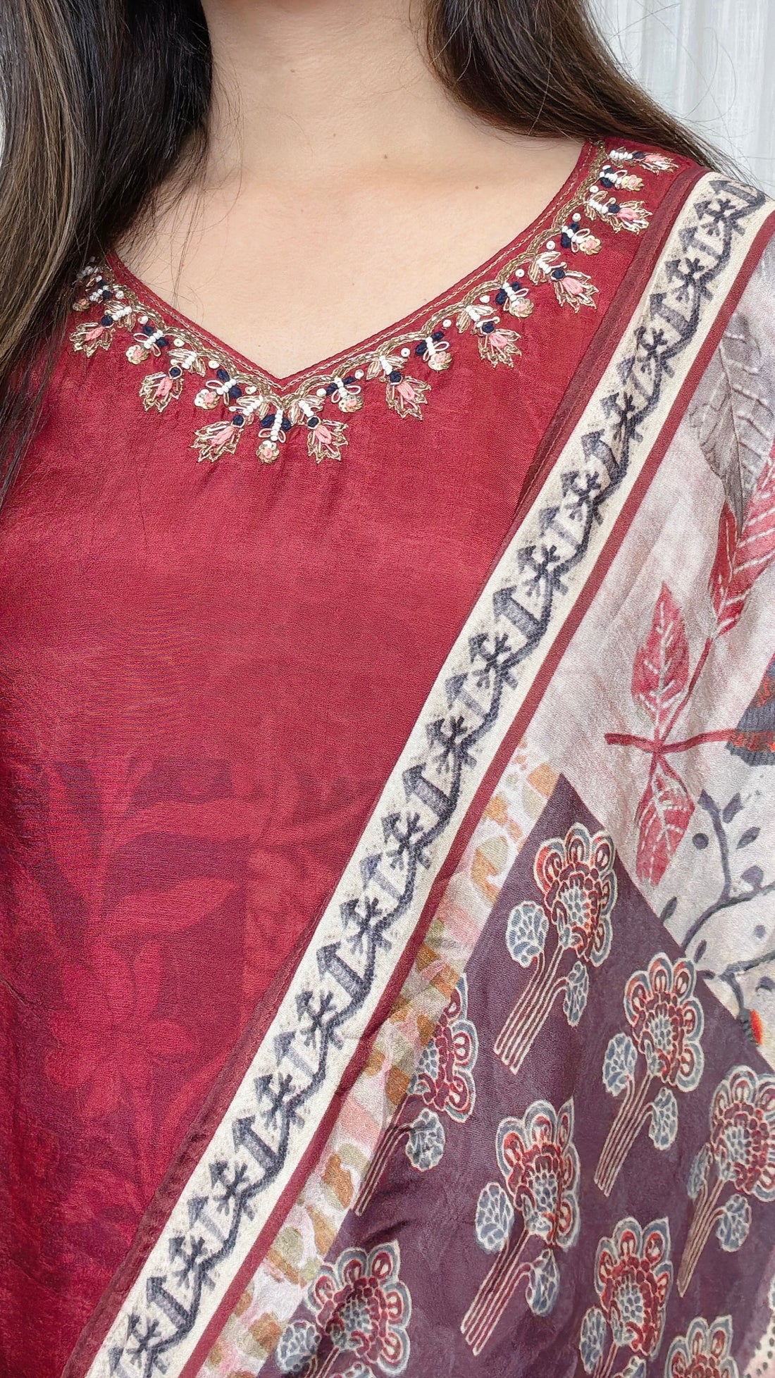 Kalamkari Elegance Anarkali Suit
