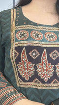 Indian ethnic silk suit with embroidery – USA
