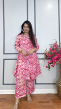 Ladies cotton kurta pant outfit Indian wear
