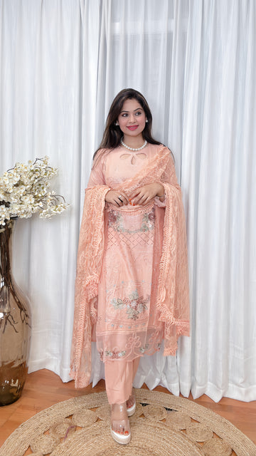 Heritage Charm Cotton Pakistani Suit