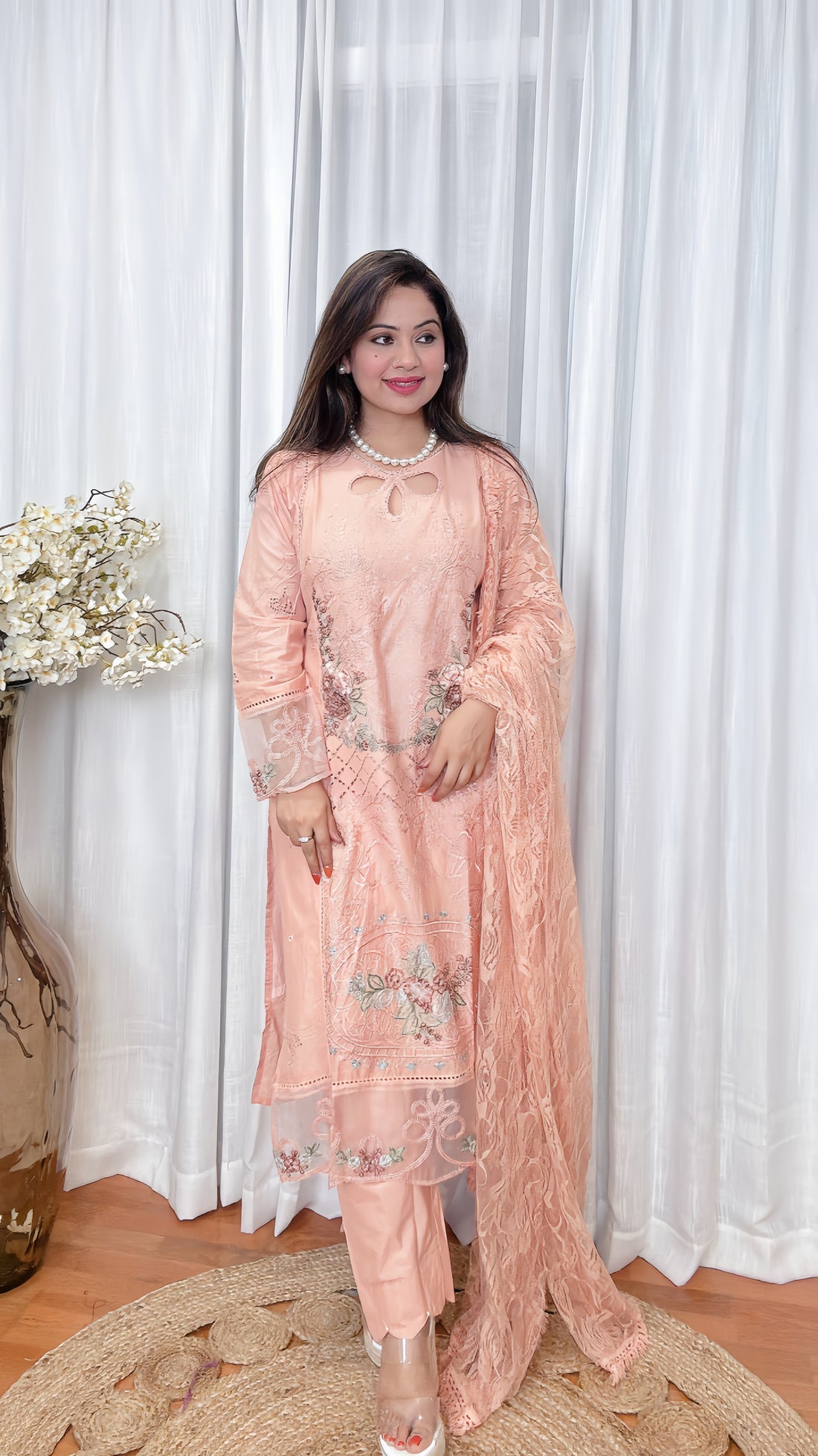 Heritage Charm Cotton Pakistani Suit