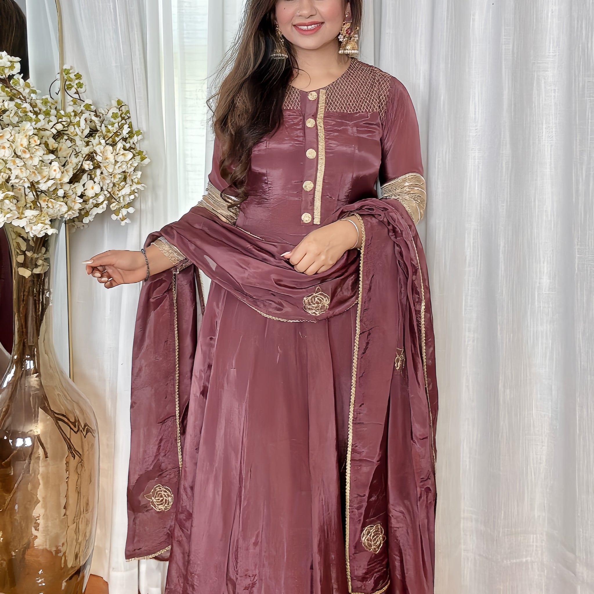 Seerat Crepe Anarkali Suit