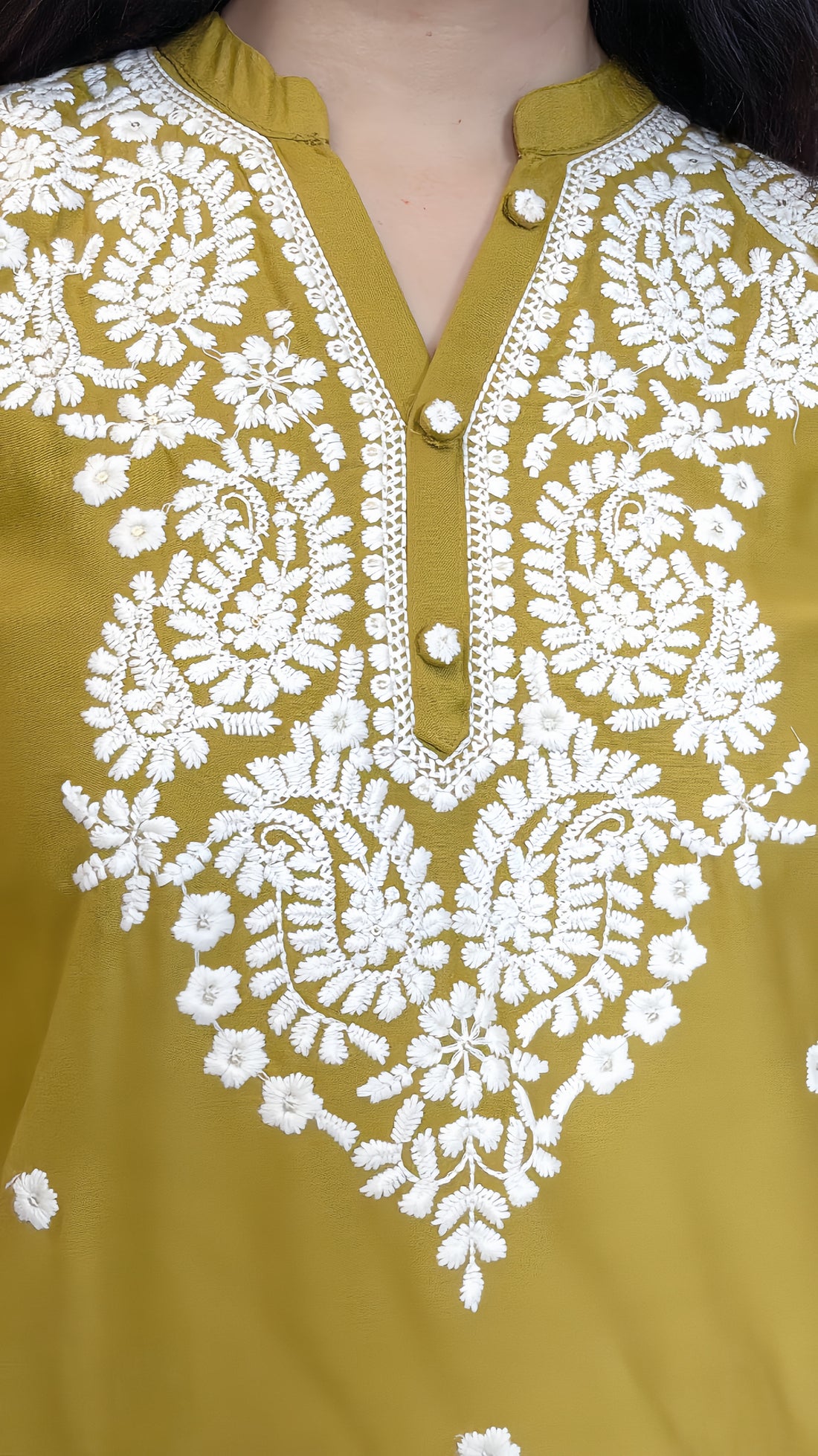 Rayon Cotton Co-ord Set With Thread Embroidery